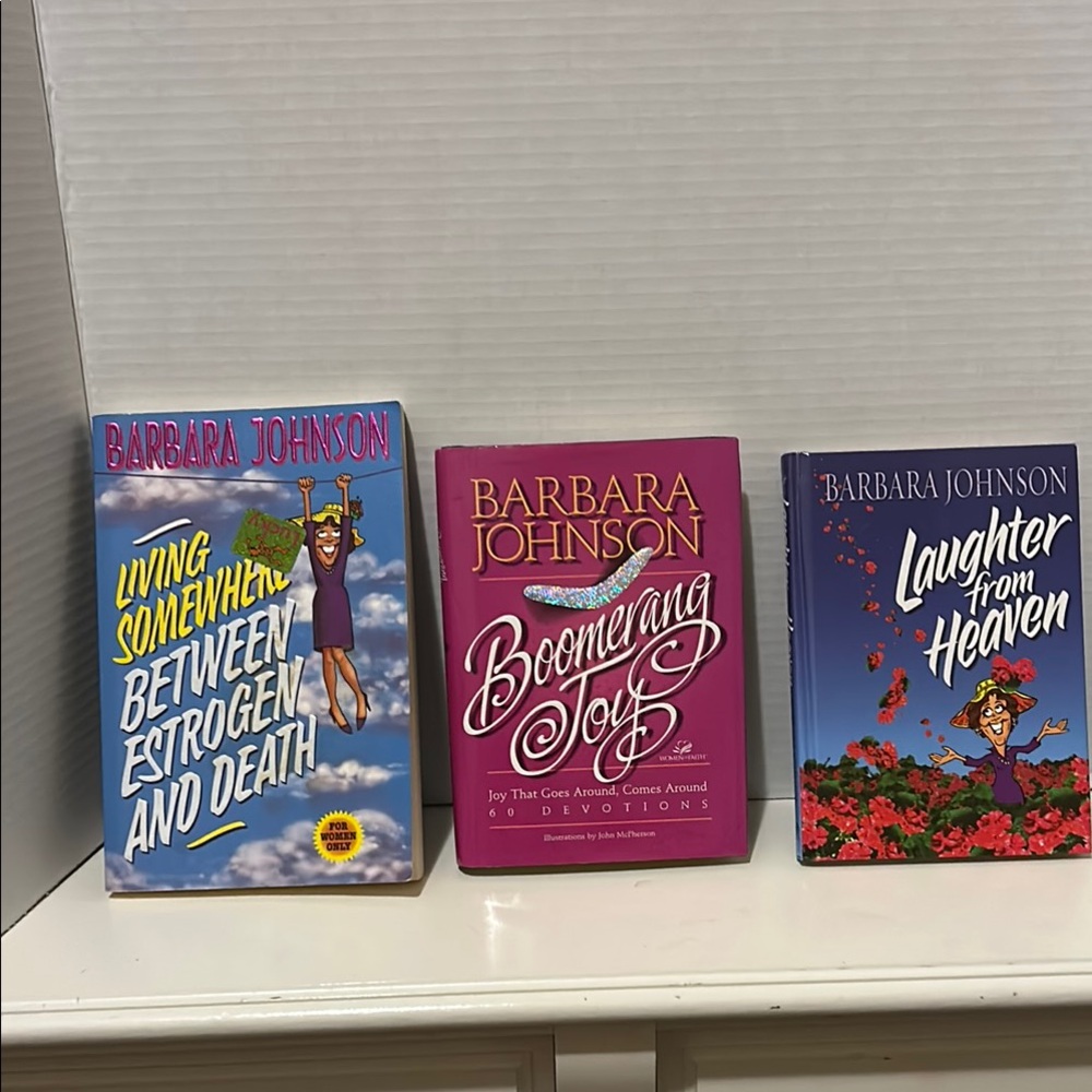 Barbara Johnson 3 Book Set. Light hearted